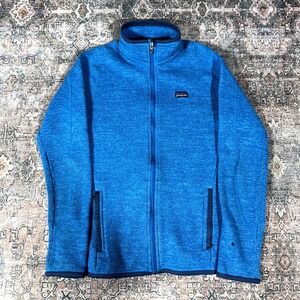 Patagonia Better Sweater Jacket Womens Blue Polyester Fleece-Lined Hiking Sz S